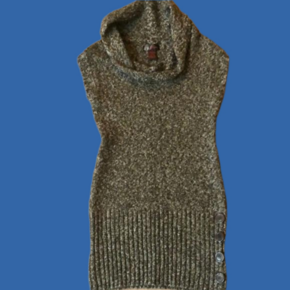 MedJJ basics sleeveless cowl neck tunic sweater size medium - Picture 1 of 7